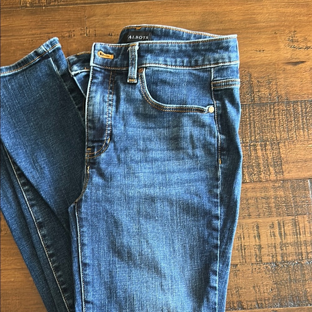 Talbots Blue Straight Leg Jeans Classic Style